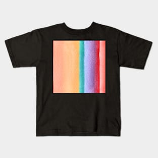 Rainbow stripe design Kids T-Shirt